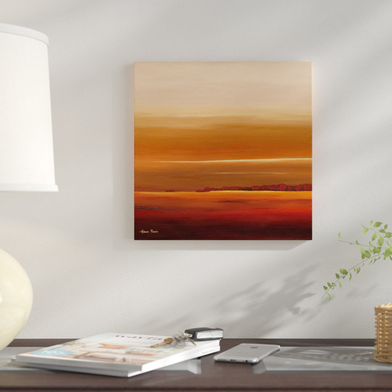 Sundown III par Hans Paus - Estampe numérique sur toile tendue avec châssis, H 12 po x l 12 po x P 0,75 po, Toile tendue