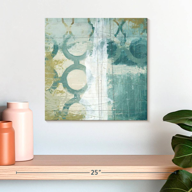 Blue Ramble II, 16" H x 16" W