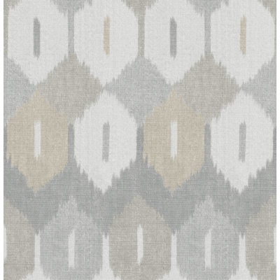 Abilene Apricot Ikat Wallpaper