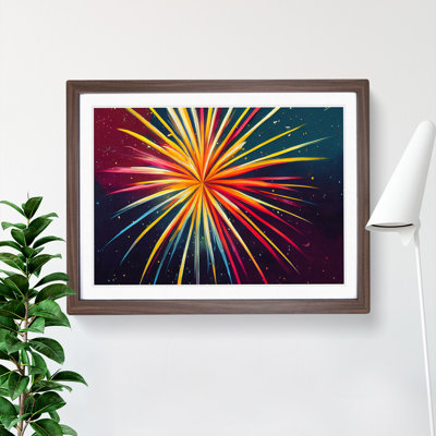 Blooming Fireworks - Framed Print