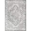 Tapis moderne gris clair avec médaillon perse rétro Blane-280805449