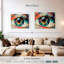 Œil abstrait sur toile-1493007805