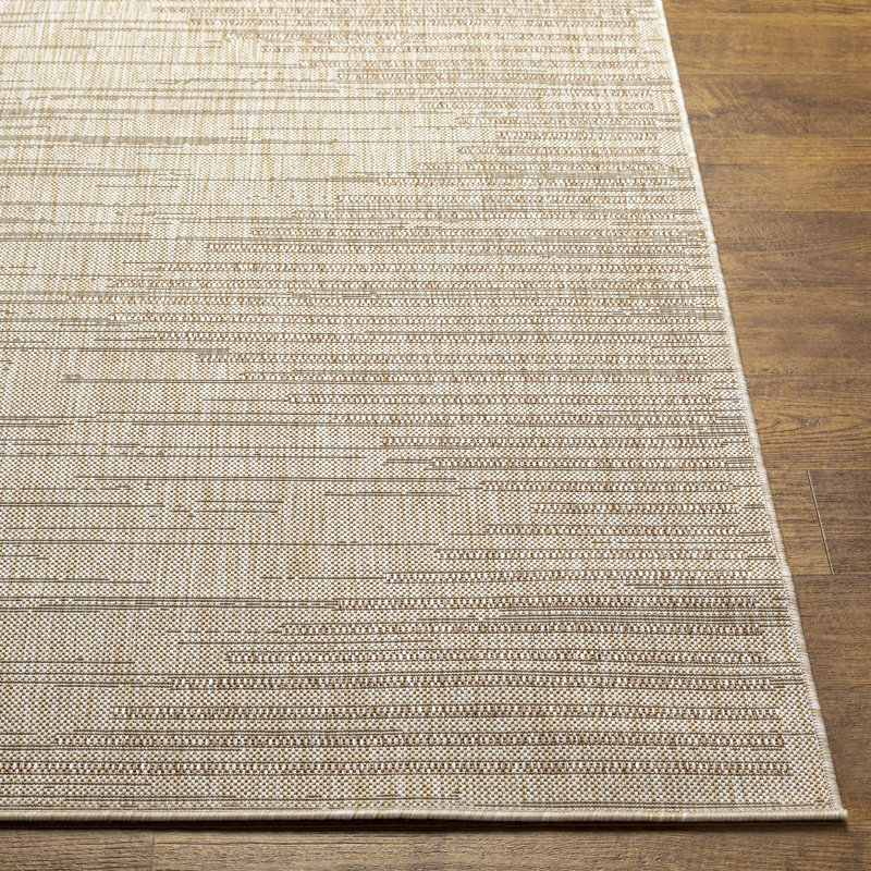 Tapis oriental en polypropylène tissé à la machine Bluffton, Rectangle 6 pi 7 po x 9 pi