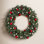 48'' Faux Holly Lighted Wreath