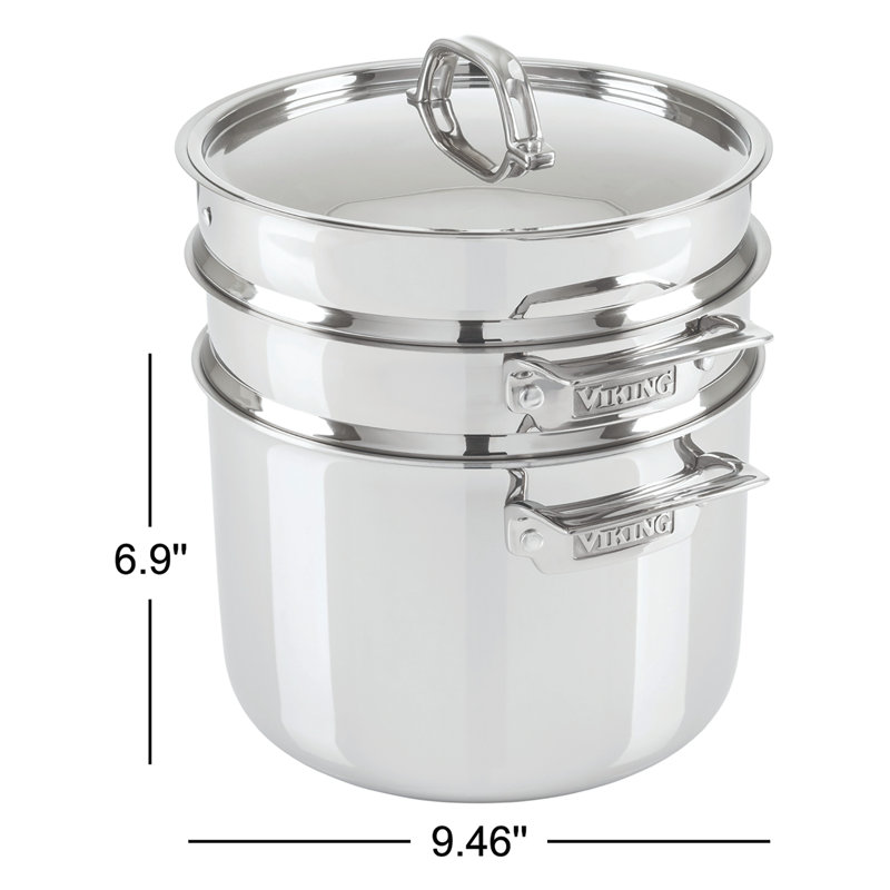 Viking 3-Ply Stainless Steel 8-Quart Multi Pot