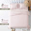 Ensemble de housse de couette 100% coton percale uni - Comprend 1 housse de couette et 2 taies décoratives-128537755-128537756