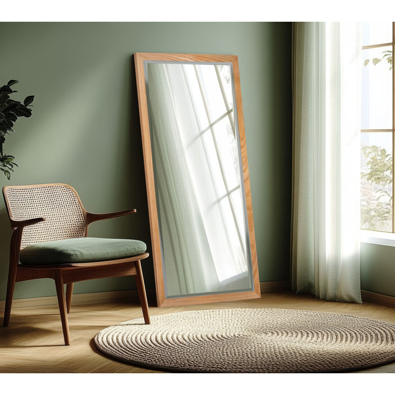 Ozark Hardwood Beveled Mirror 2", Natural