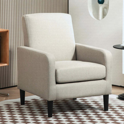 Fauteuil d'appoint en faux lin