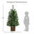 Potted 3.5' Pre-Lit Pine Christmas Tree