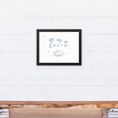 ZZZ Stars Cloud Framed Art