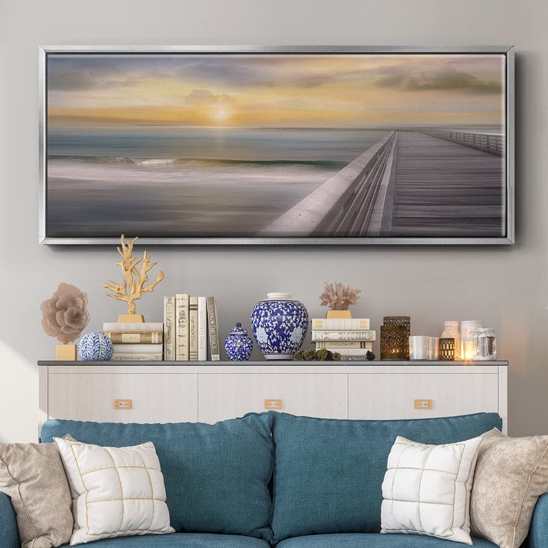 Sundown- Framed Canvas, 20" H x 50" W
