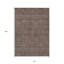 Tapis extérieur lavable floral 10 pi x 14 pi chocolat et gris