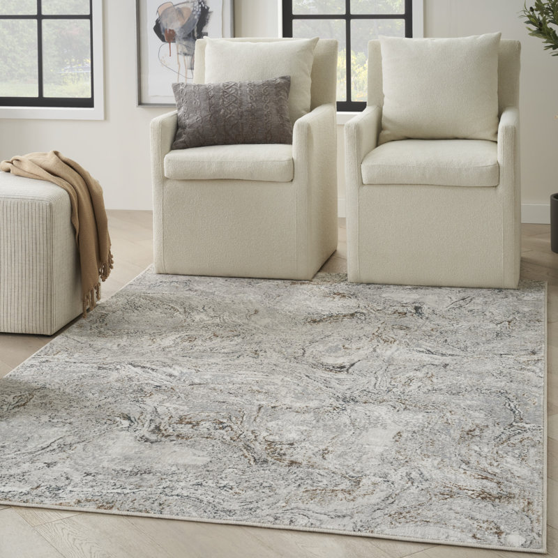 Brejae Abstract Indoor Rug, Rectangle 3'11" x 5'11"