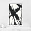 "Expression Abstract I White Crop" par Shirley Novak, reproduction sur toile dans un cadre flottant-110965059-110965077