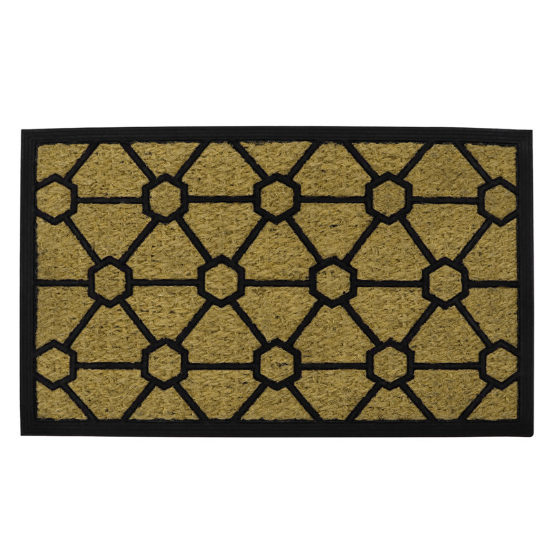 Non-Slip Geometric Outdoor Doormat