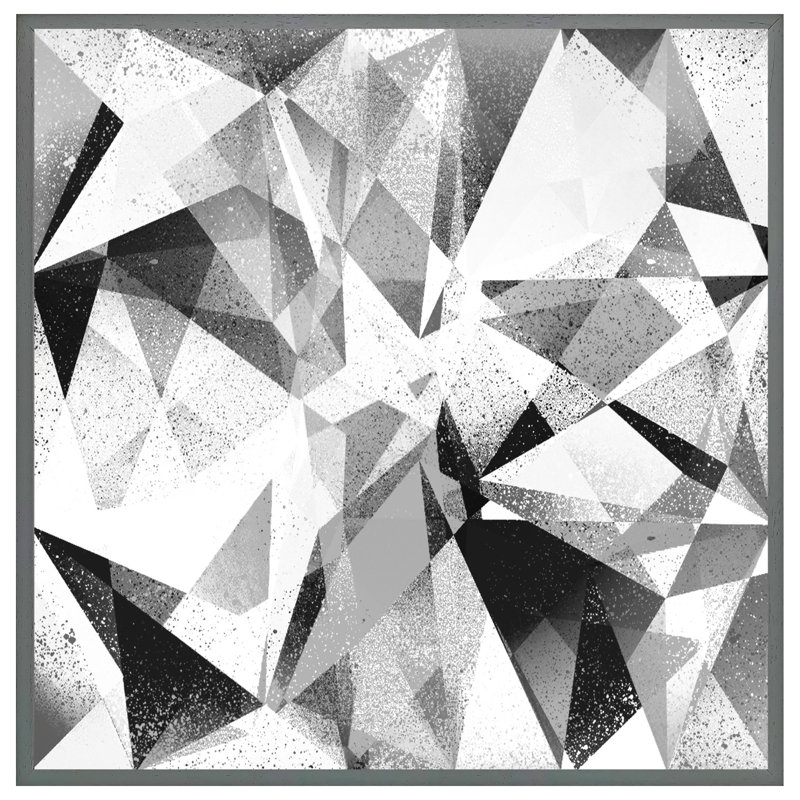 Asfand Single Picture Frame Print, 31cm H x 31cm W x 4cm D, Grey Framed