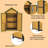 Outdoor Weatherproof  Storage Shed with Removable Shelves