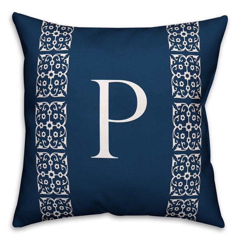 Reversible Throw Pillow, P