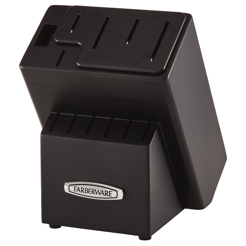 Farberware Edgekeeper Professional 13-Piece Knife Block Set with Built-In Sharpener