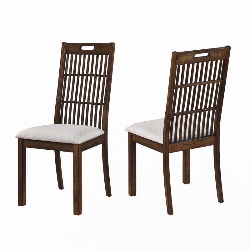 Ensemble de 2 chaises de salle à manger rustiques