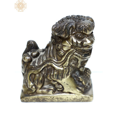 Poids du papier lion en laiton