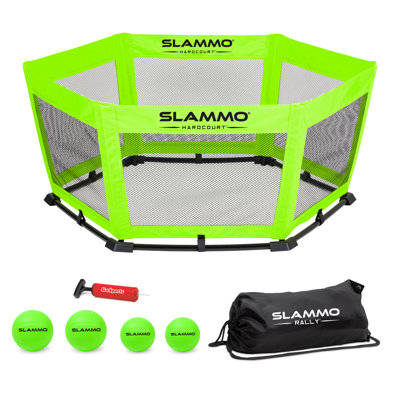 GoSports Slammo Rally Hardcourt Game - Filet rond pour l'extérieur