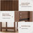 Nightstand Set Of 2, Modern Bedside Table With Storage Drawer And Open Wood Shelf For Living Room, Bedroom And Small Spaces, Accent Night Stand With Solid Wood Legs, Easy Assembly, Walnut Brown-981883267