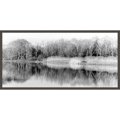 Riverbank Reflection Print by Lillian August