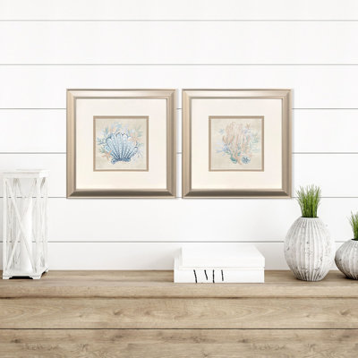 Coral Reef Shells Framed Art