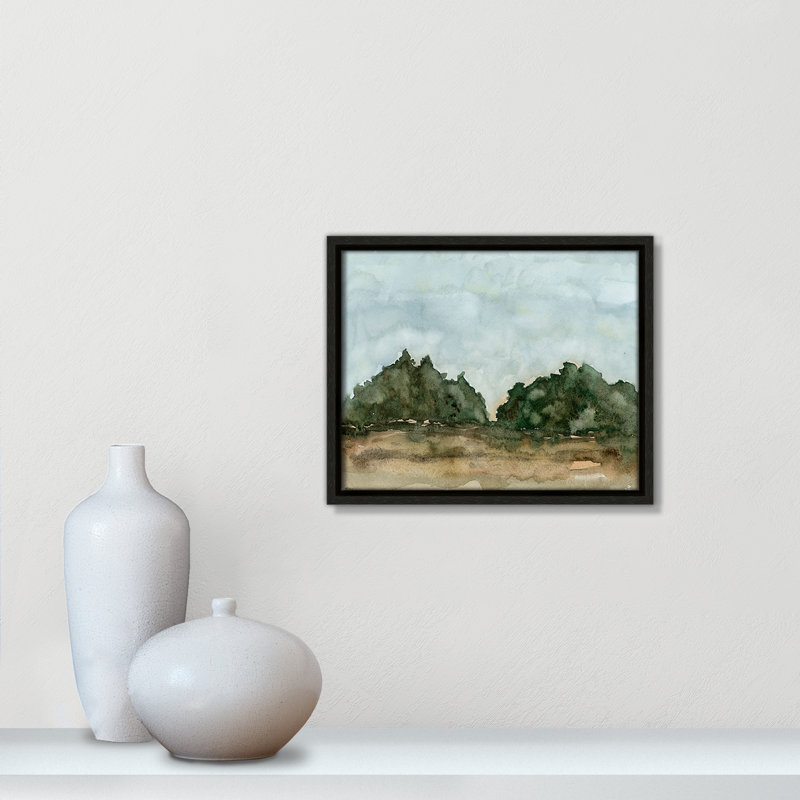 «Ohanko Landscape II Print» par Corinne Rose Designs, Espresso, H 9,5 po x l 11,5 po