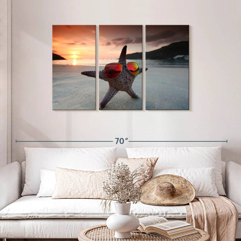 Cool Starfish, 28" H x 45" W