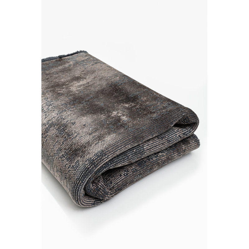 Rapture Gray Abstract Luxury Area Rug, Rectangle 7'10" x 11'2"