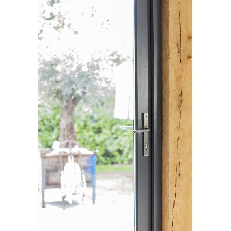 Avon Lock Door Handle Kit, Pewter Patina