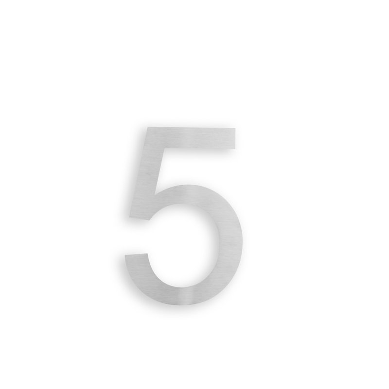 Numéro de maison à fixation flottante 6 po, 5