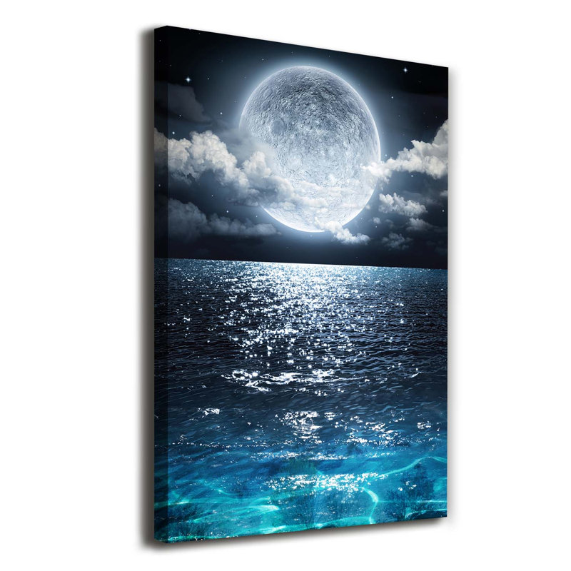 Full Moon - Wrapped Canvas Print