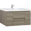 Meuble-lavabo mural 48 po avec lavabo, meuble-lavabo mural moderne avec lavabo à surface solide et tiroirs à fermeture en douceur 48 po-309673720