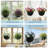 13.8 Inch Self Watering Hanging Planter, 4PCS Round Resin Hanging Basket for Indoor Outdoor Plants, Rattan Look Flower Pot with Drainage Plug, Deep Inner Pot and Sturdy Metal Triple-Chain Hanger-1047273221