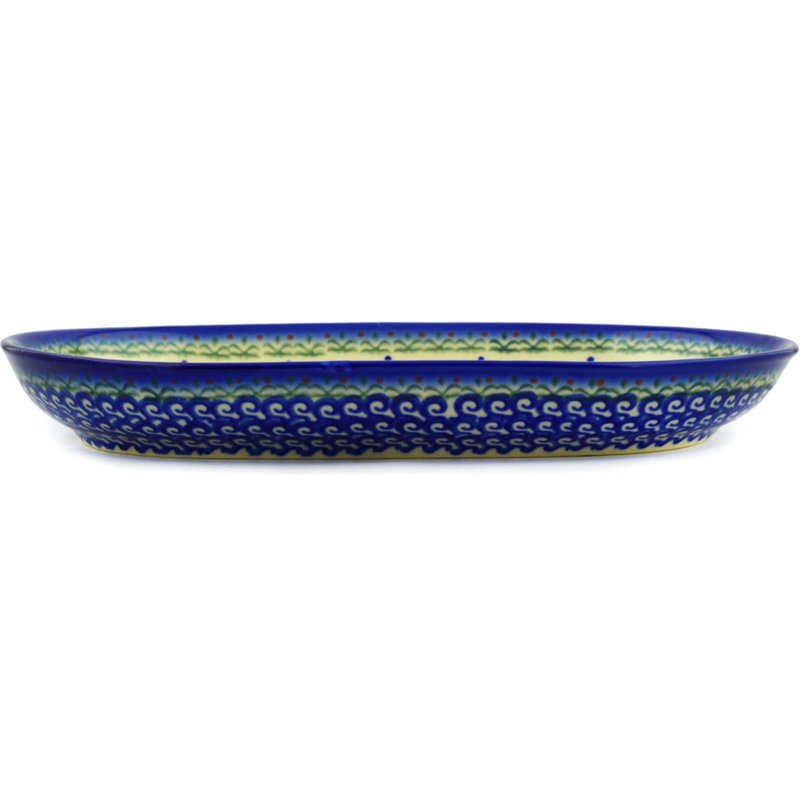 Spring Flowers Stoneware Platter, 1.34" H x 10.79" W x 6.65" D