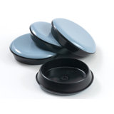 Magic Sliders 2.38 in. Adhesive Polymer Sliding Discs in Gray 4 Pack