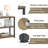 Hulste 47"W Console Table with Open Shelf Storage