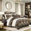 Édredon rouge très grand - Collection 4 pièces avec édredon, 2 taies décoratives avec fermetures à glissière cachées et ouate de soutien, microfibre, durabilité améliorée avec garniture décorative en ouate, lustre doux et luxueux, 2022