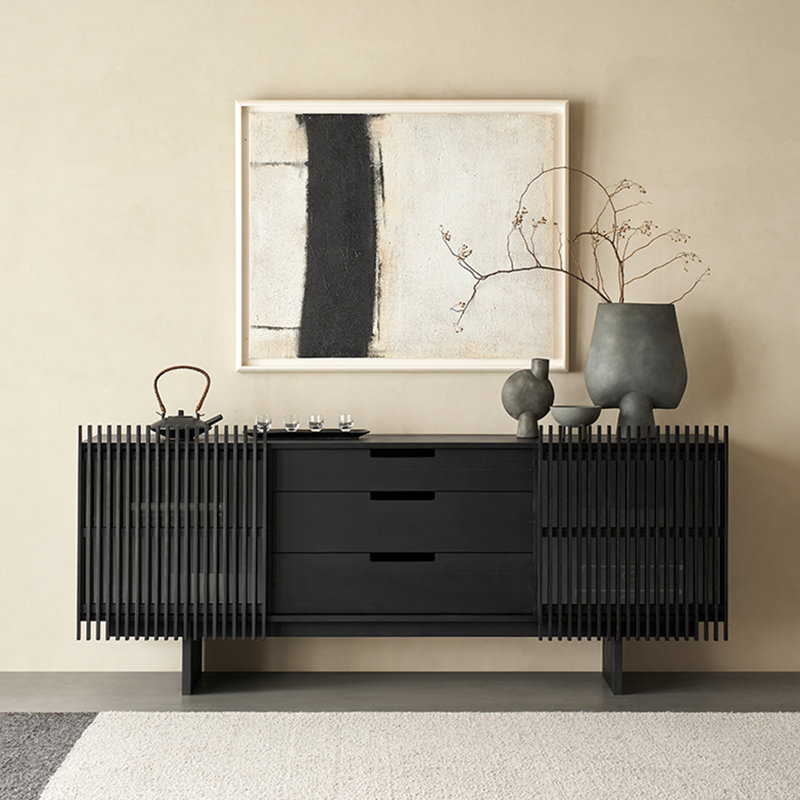 Buffet de style moderne et minimaliste moderne, Noir