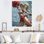 «Playful Dancing Cheerleader» sur toile