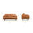 Napa 72'' Full-Grain Genuine Italian Leather Sofa-640040316