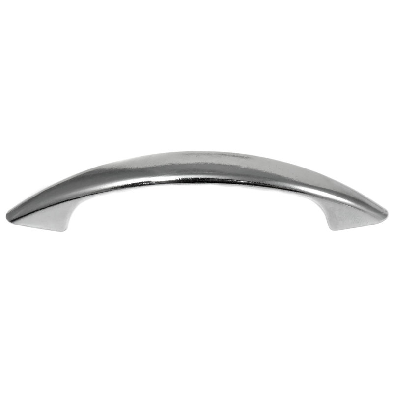 Polished Chrome 3" Modern Bar Cabinet Pull Set
