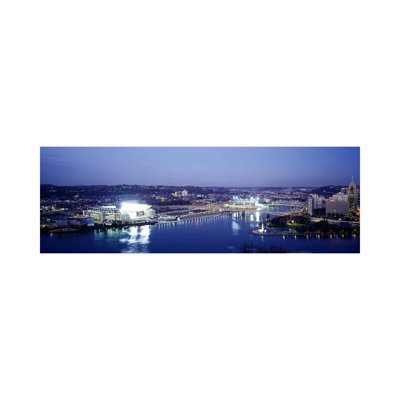 Pittsburgh PA #3 1 Piece Wrapped Canvas Panoramic Wall Art