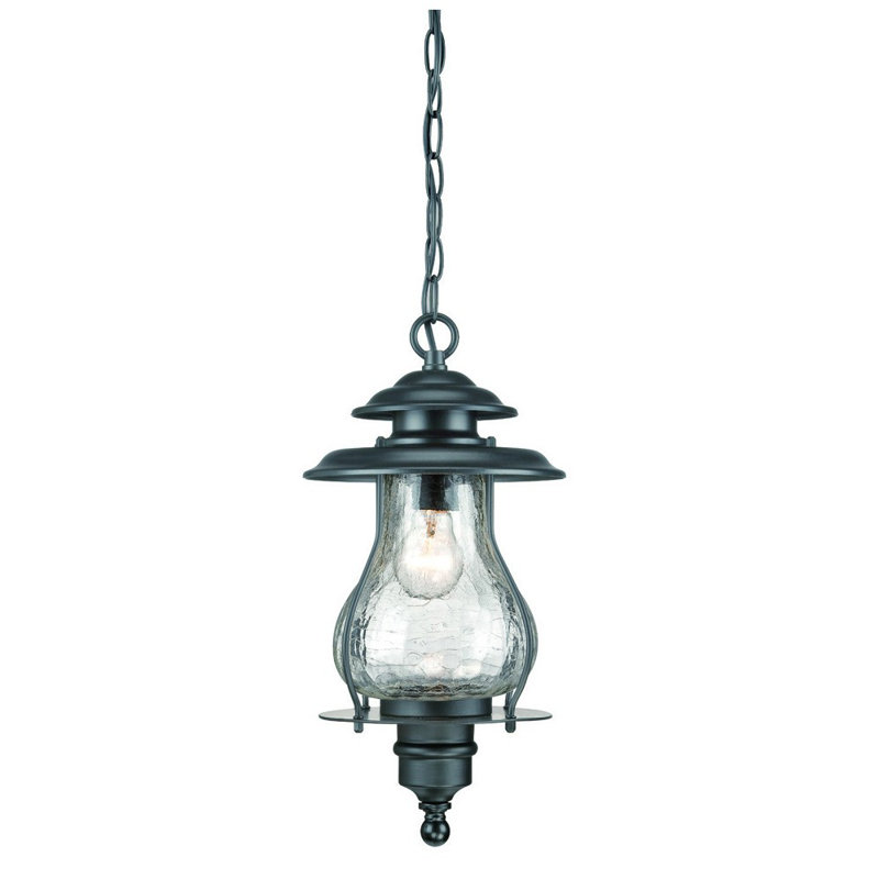 Authentic Durable Oil Lantern Hanging Light, Matte Black