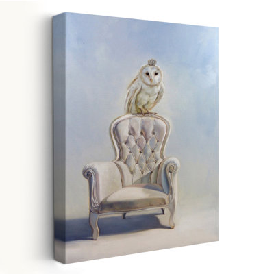 Snow Queen - Animals Novelty Urban And Pop Surrealism Birds Art