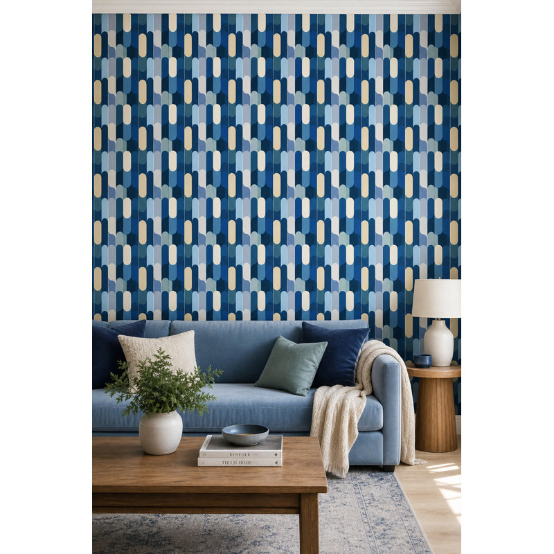 Décoration murale amovible Mid-Century, Texturé non collé