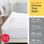 Surmatelas chauffant électrique pleine grandeur matelassé - 5 réglages de chaleur, arrêt automatique après 10 heures, poche profonde, couvre-lit doux et chaud, blanc